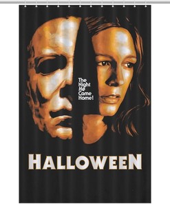 Modern Style Michael Myers Halloween Bathroom Shower Curtain