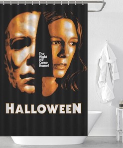 Modern Style Michael Myers Halloween Bathroom Shower Curtain