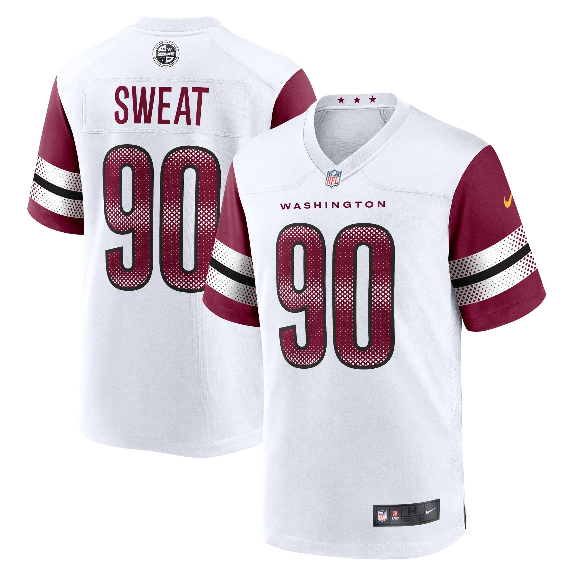 Montez Sweat Washington Commanders Game Jersey - White Nfl