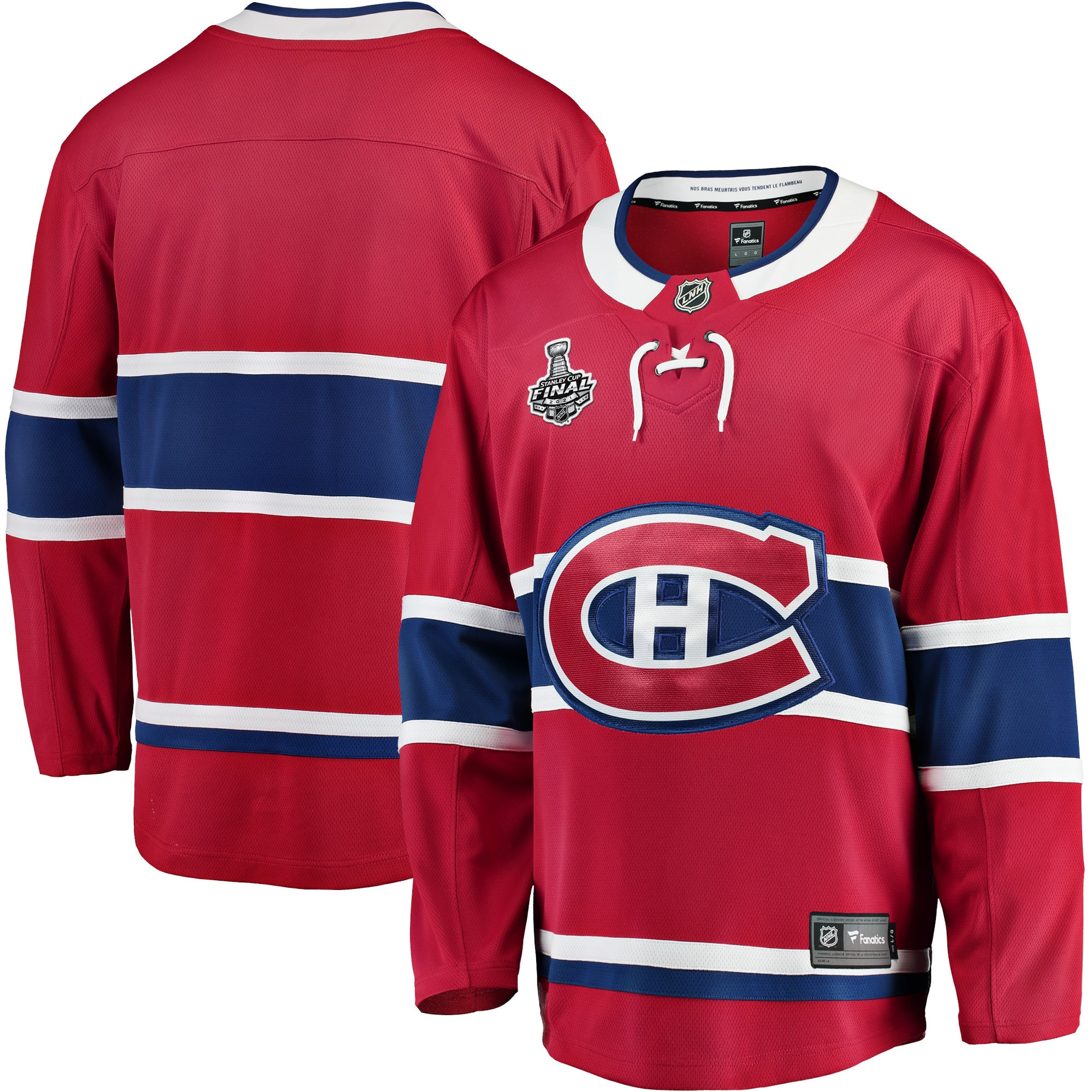 Montreal Canadiens Fanatics Branded Home 2021 Stanley Cup Final Bound Breakaway Jersey - Red Nhl