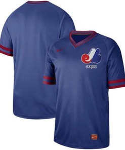 Montreal Expos Blue Mlb Personalized Retro Classic Throwback Jersey