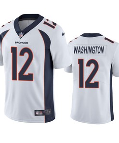 Montrell Washington 12 Denver Broncos White Vapor Limited Jersey