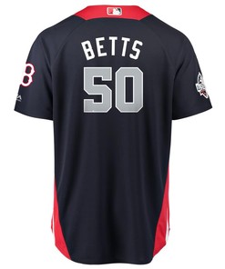 Mookie Betts American League Majestic 2018 Mlb All-star Game Home Run Derby Player Jersey - Navy