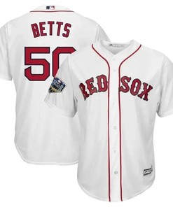 Mookie Betts Boston Red Sox 2018 World Series Cool Base Player Jersey - White