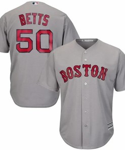 Mookie Betts Boston Red Sox Cool Base Player Jersey - Gray