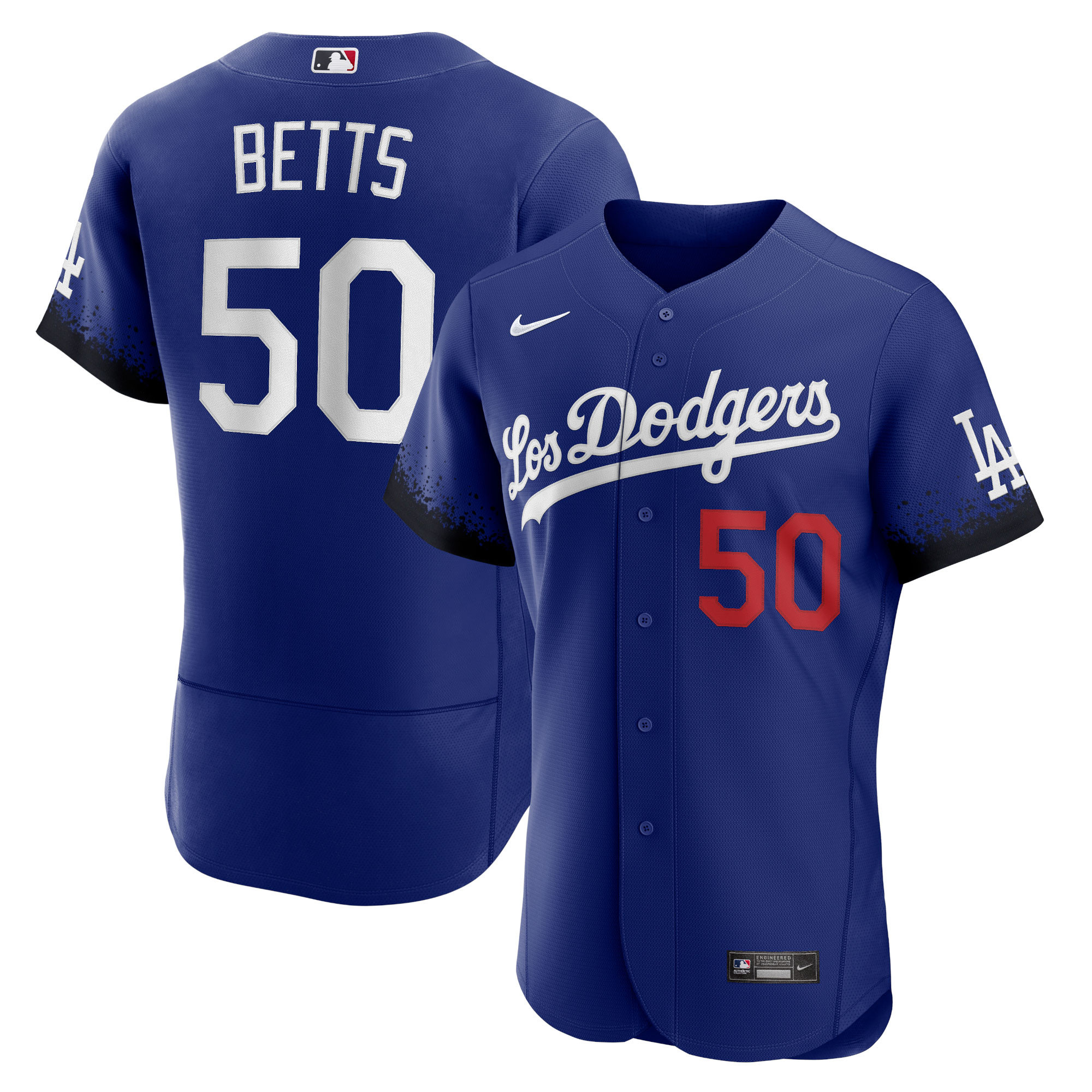 Mookie Betts Los Angeles Dodgers 2021 City Connect Authentic Player Jersey - Royal Mlb