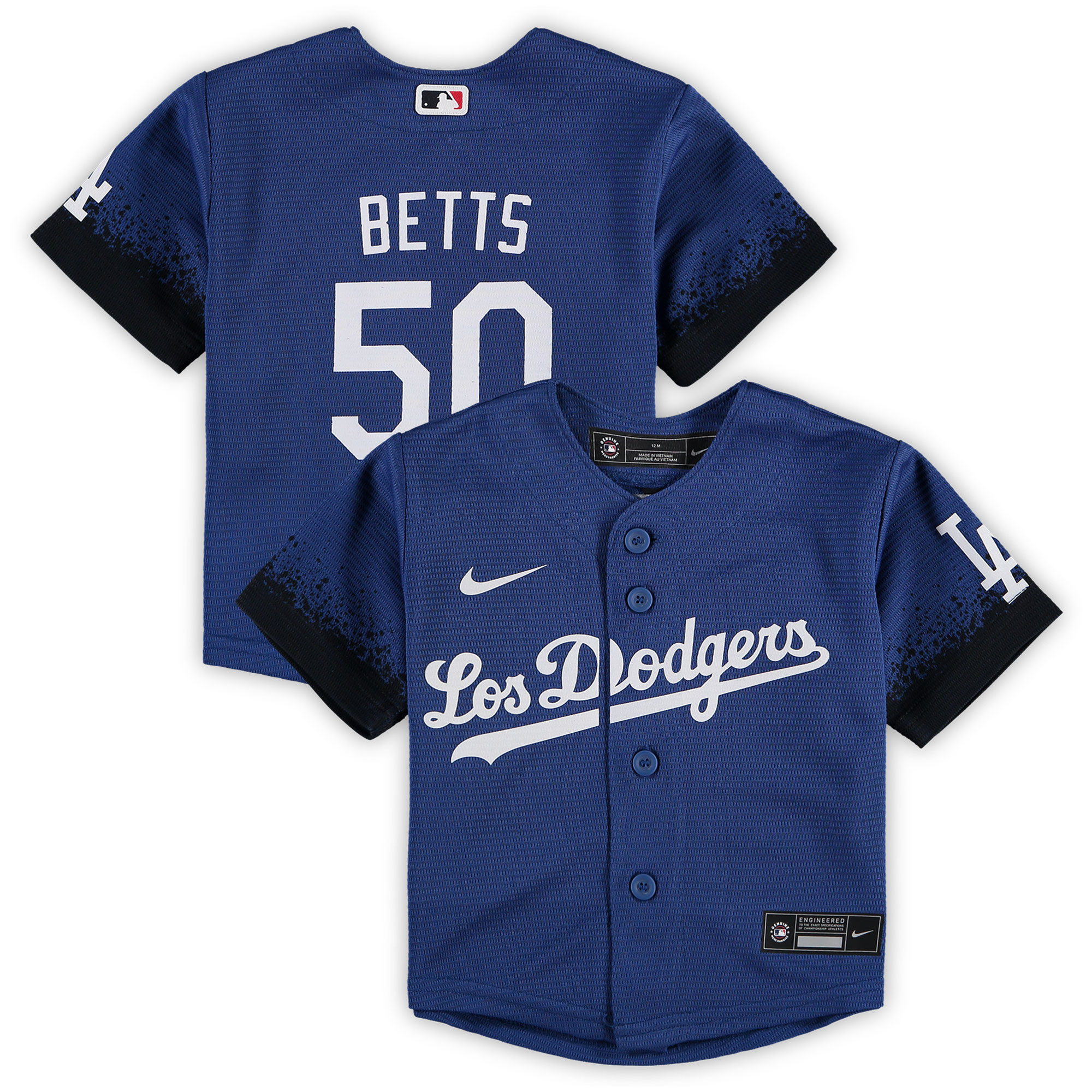 Mookie Betts Los Angeles Dodgers Infant City Connect Script Replica Jersey - Royal Mlb