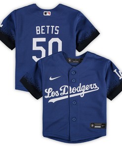 Mookie Betts Los Angeles Dodgers Infant City Connect Script Replica Jersey - Royal Mlb