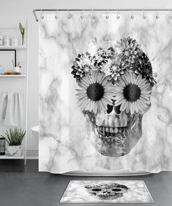 Moon Phase and Starry Sky Shower Curtain - Mystic Bathroom Decor