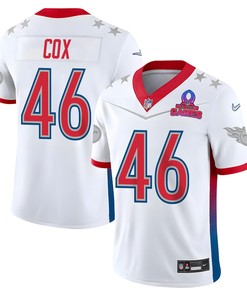 Morgan Cox 46 Titans Pro Bowl 2023 Patch Men Jersey - White