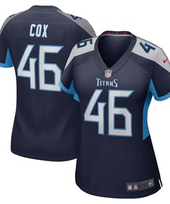 Morgan Cox Tennessee Titans Womens Game Jersey - Navy Nfl