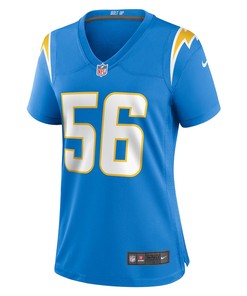 Morgan Fox Los Angeles Chargers Women's Player Game Jersey - Powder Blue
