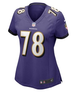 Morgan Moses 78 Baltimore Ravens Women's Game Player Jersey - Purple