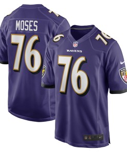 Morgan Moses Baltimore Ravens Game Jersey - Purple Nfl