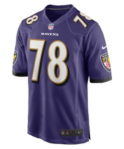 Morgan Moses Baltimore Ravens Game Player Jersey - Purple