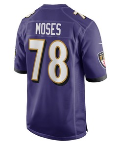 Morgan Moses Baltimore Ravens Game Player Jersey - Purple