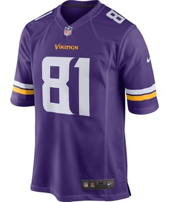 Moritz Bohringer 81 Minnesota Vikings Youth Team Color Game Jersey - Purple