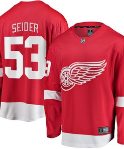 Moritz Seider Detroit Red Wings Fanatics Branded Home Breakaway Player Jersey - Red Nhl