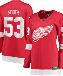 Moritz Seider Detroit Red Wings Fanatics Branded Womens Home Breakaway Player Jersey - Red Nhl
