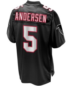 Morten Andersen Atlanta Falcons Nfl Pro Line Retired Player Football Jersey - Black