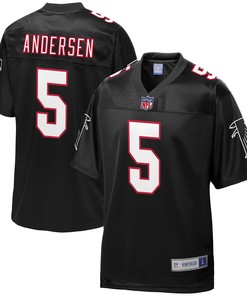 Morten Andersen Atlanta Falcons Nfl Pro Line Retired Player Football Jersey - Black Nfl