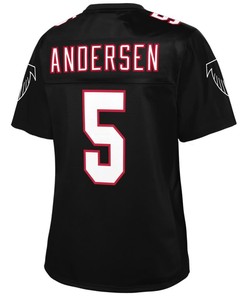 Morten Andersen Atlanta Falcons Nfl Pro Line Womens Retired Player Jersey - Black