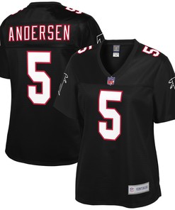 Morten Andersen Atlanta Falcons Nfl Pro Line Womens Retired Player Jersey - Black Nfl