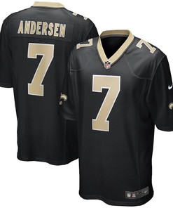 Morten Andersen New Orleans Saints Nike Game Retired Player Jersey - Black