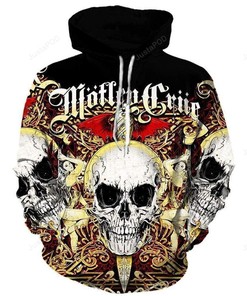 Motley Crue Style 4 3D Hoodie Zip Hoodie