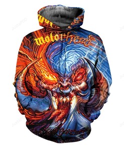 Motorhead Style 6 3D Hoodie Zip Hoodie