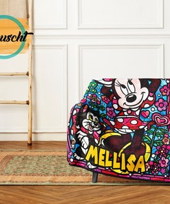 Mouse Movie Custom Name Blanket, Personalized Blanket, Personalized Gifts, Mouse Cartoon Blanket, Gifts For Kid, Baby Blanket