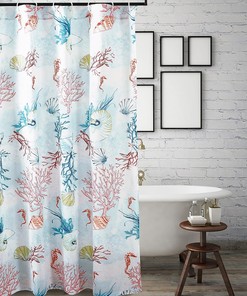 Multicolor Sarasota Shower Curtain for Bohemian Bathroom Decor 