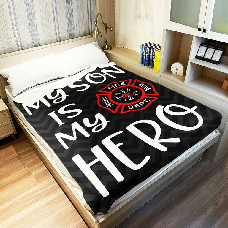 My Son Is My Hero Firefighters Blanket