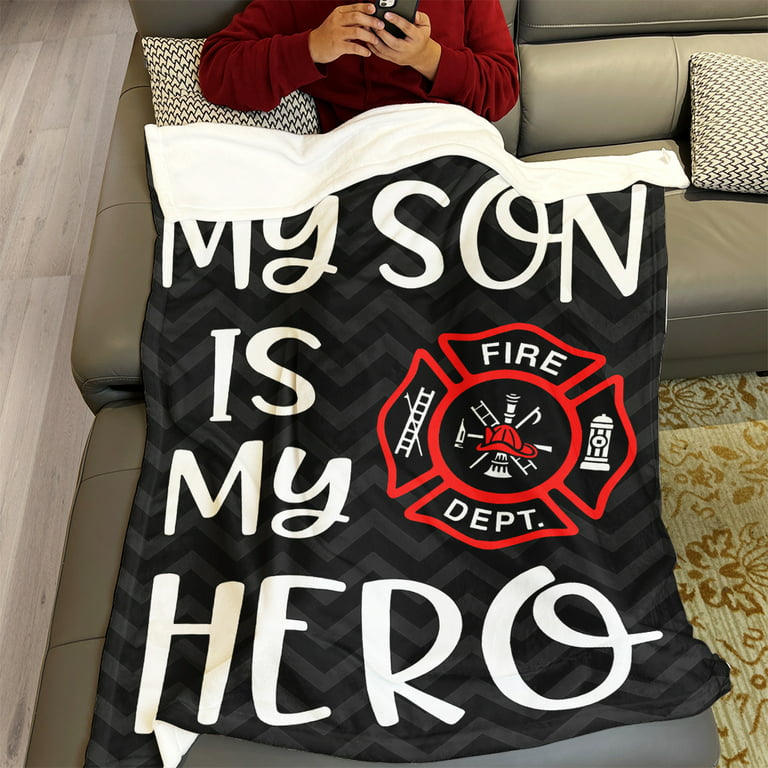 My Son Is My Hero Firefighters Blanket