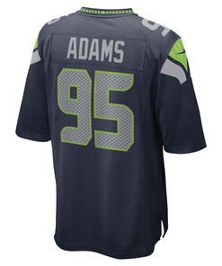 Myles Adams Seattle Seahawks Game Player Jersey - College Navy
