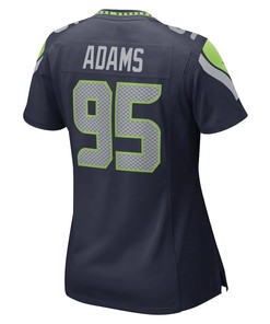 Myles Adams Seattle Seahawks Women's Game Player Jersey - College Navy