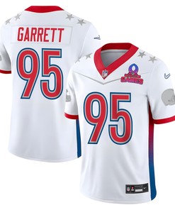 Myles Garrett 95 Cleveland Browns Pro Bowl 2023 Patch Men Jersey - White