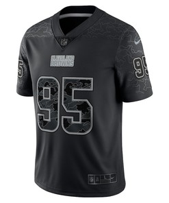 Myles Garrett 95 Cleveland Browns RFLCTV Limited Jersey - Black