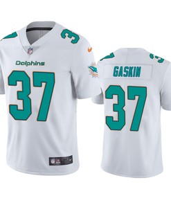 Myles Gaskin 37 Miami Dolphins White Vapor Limited Jersey