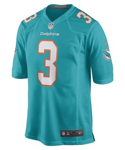Myles Gaskin Miami Dolphins Game Player Jersey - Aqua
