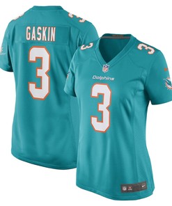 Myles Gaskin Miami Dolphins Women's Game Player Jersey - Aqua