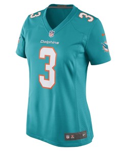 Myles Gaskin Miami Dolphins Women's Game Player Jersey - Aqua