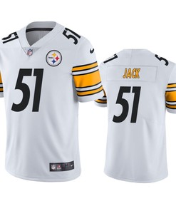 Myles Jack 51 Pittsburgh Steelers White Vapor Limited Jersey