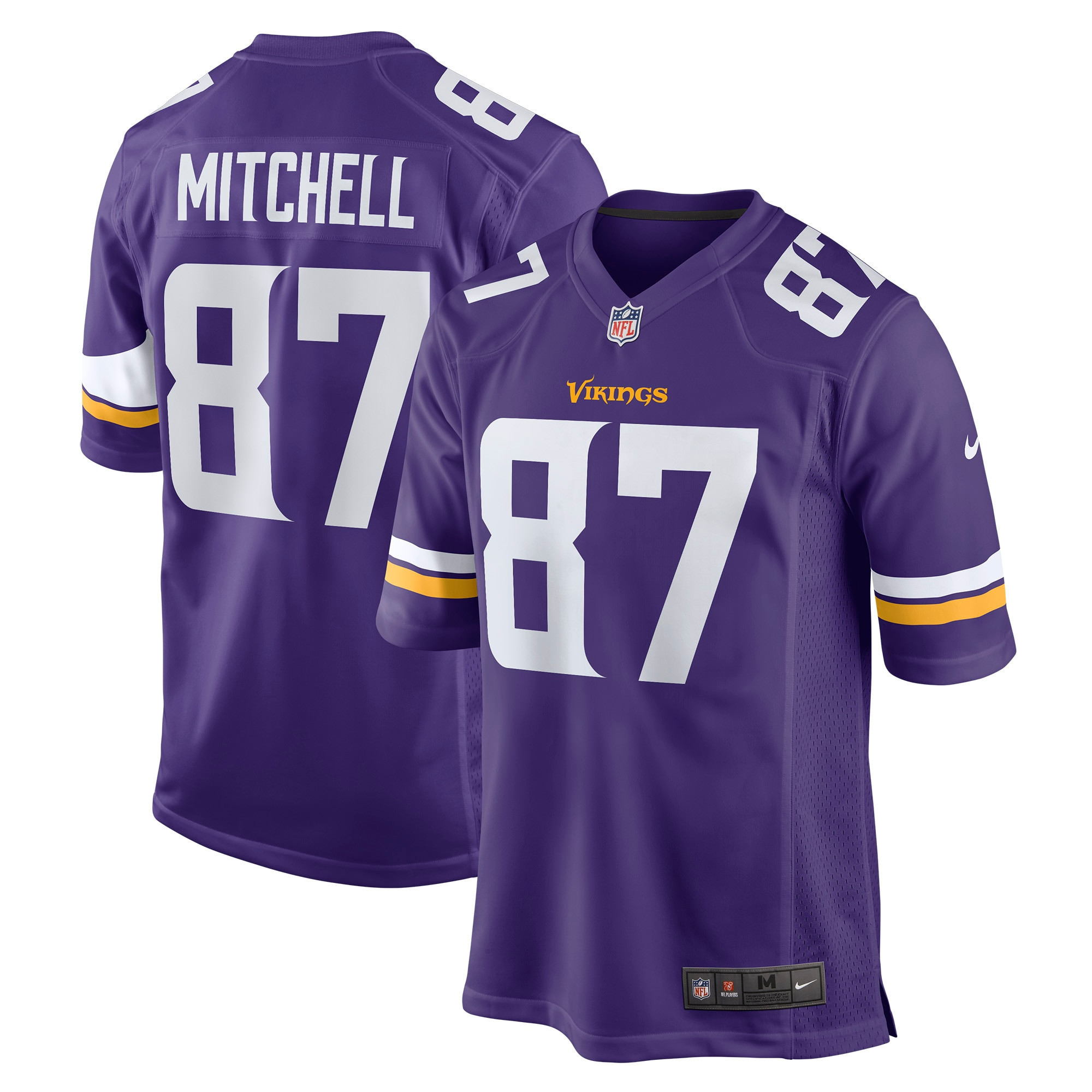Myron Mitchell Minnesota Vikings Game Jersey - Purple Nfl