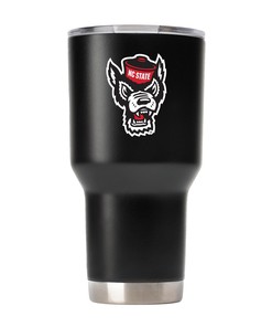 NC State Wolfhead Black Tumbler - NC State Wolfhead Black Team Logo Tumbler - Go Wolfpack