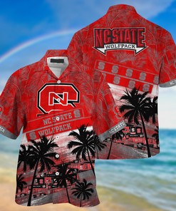 NC State Wolfpack NCAA Palm Tree Pattern Hawaii Shirt For Sports Fans