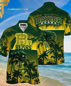 NCAA Baylor Bears Tropical Tree Summer Holiday Hawaiian Shirt