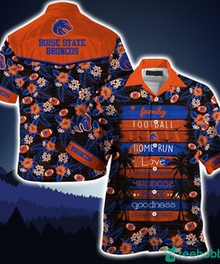 NCAA Boise State Broncos Family Football Orange Black Hawaiian Shirt