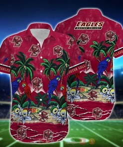 NCAA Boston College Eagles Parrot Hawaiian Shirt