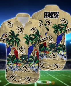 NCAA Colorado Buffaloes Parrot Hawaiian Shirt